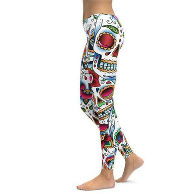 Colorful Dead - Sugar Skull Leggings