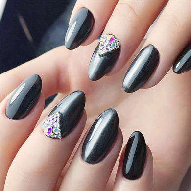 Colorful Beauty Mixed Sizes Flat Diamond 3D Gems Nail Art Rhinestones Fingernail Glitter