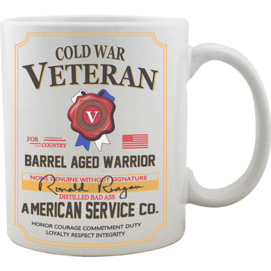 Cold War Veteran Whiskey Label Mug