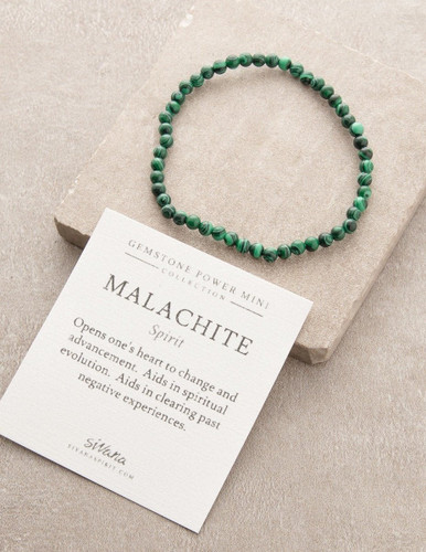 Malachite Mini Gemstone Energy Bracelet