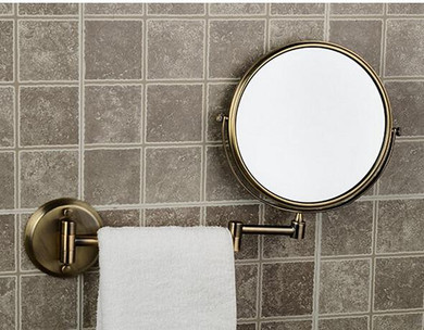Makeup Mirror 8 Inches Wall Mounted Extending Folding bathroom mirror double side 3XCosmetic Mirror for Beauty Making Up Shaving