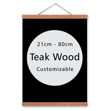 Magnetic Wooden Poster Hanger Photo Frame White Black  DIY Picture Canvas Print Hanging Wall Art Home Decor A3 A4 Custom Size