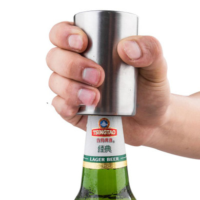 Magnetic Automatic Beer Bottle Cap Opener Stainless Steel Push Down Beer Opener 2017 New Arrival High Quality Kitchen Gadgets