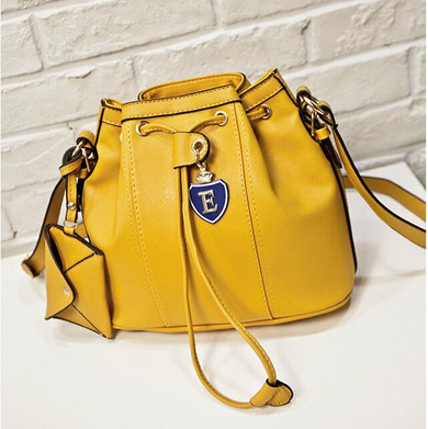 New Female Bucket Bag Drawstring PU Leather Women Messenger Bags School Bags Fashion Women shoulder Bag Handbags