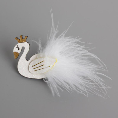 New Lovely Cartoon Black And White Swan Baby Hairpins Kids Hair Clips Girls Hair Accessories Princess Barrette Children Headwear