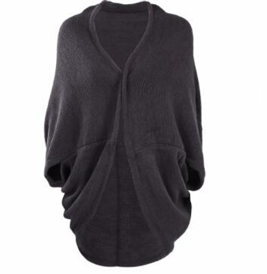 New Korea Style Women Loose Batwing Cardigans Shawl Knit Jacket Woolen Coat Sweater Knitwear Top