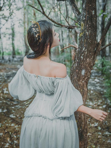 Ruffled Off-the-shoulder Maxi Dress Ruffled Off-the-shoulder Maxi Dress