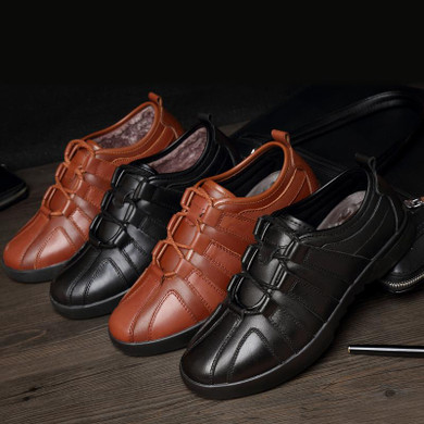RELIKEY Brand Men Casual Shoes New Arrival Fashion Genuine Leather Men Shoe,Comfortable Breathable Lace-up Casual Zapatos Hombre