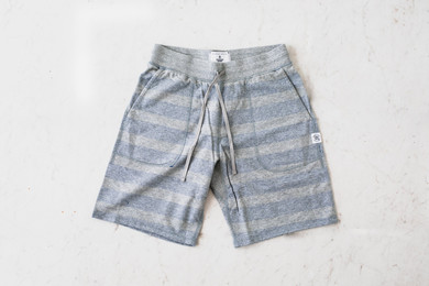 Reigning Champ SweatShorts - Court Blue/Striped Terry