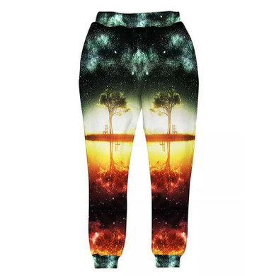 Fashion Joggers Pants Men 3D Print Colorful Galaxy Tree Casual Loose Sweatpants Cool Unisex Trousers Plus Size Pantalon Homme
