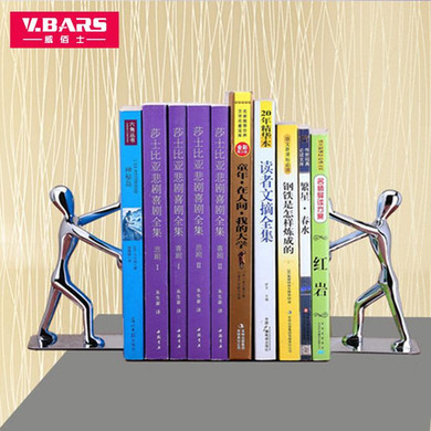 Fashion home decoration humanoid bookshelf bookend lilliputian bookend book file book end gift