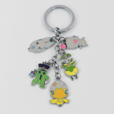Fashion Game Final Fantasy Action Figure Toys Colorful Chocobo Metal Model Dolls Toys Keychain Pendant Collection For Kids Gift