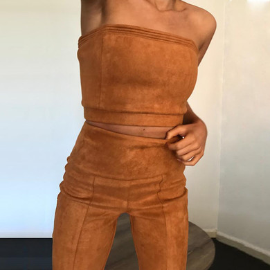 skitzyou 2017 Autumn Winter Women Suede Pant Faux Leather Women Sexy Slim High Waist Retro Skinny Vintage Black Pencil Pants