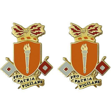 Signal School Unit Crest (Pro Patria Vigilans)