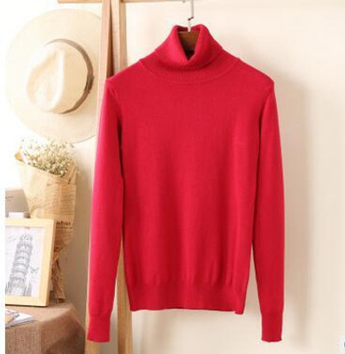 Hot Selling New Arrival Women's Sweater Wool Sweaters Female Turtleneck Pullover Cashmere Sweater Knitted Pullover Sweaters