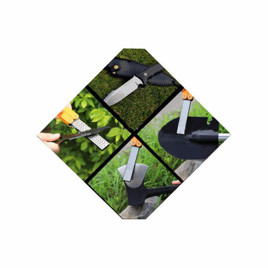 Hot Sell Outdoor Knife Sharpening Stone Hand Hold Double Sided Folded Pocket Sharpener Diamond Knife Sharpening Stone BS