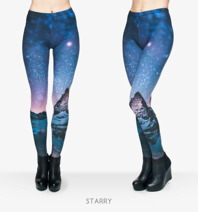 New Mid Waist 3D Print Starry Night Women Leggings Sexy Leggins Soft Pants Spring Jeggings Fitness legging Elastic Legins Girls