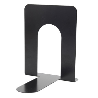 New Metal Black and Purple Pair L-Shaped Bookend Anti-skid Shelf Book Case Holder Home Office Store Stationery