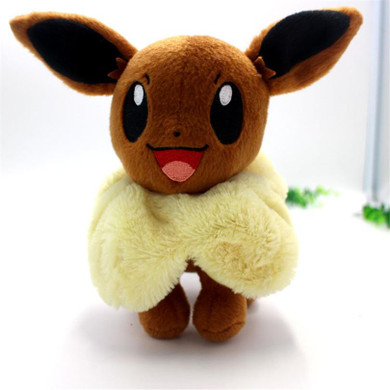 Hot Anime Character Eevee Plush Toys 20cm Kawaii Eevee Genius Soft Stuffed Animals Doll for Kids Toys Children Birthday Gift