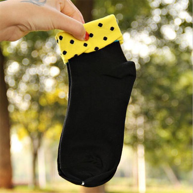 High Quality women's socks warm autumn-winter colorful Cotton novelty soks women and lady dot cute socks