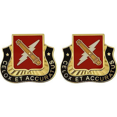 Fires Battalion, 5th Brigade, 1st Armored Division Unit Crest (Celox Et Accuratus)