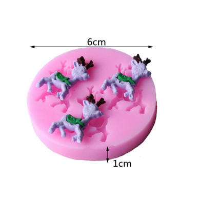 Fawn Deer Animal Shape 3D DIY Silicone Cake Mold Tools Soap Fondant Chocolate Mould Decorating Kitchen Baking Clay Mold