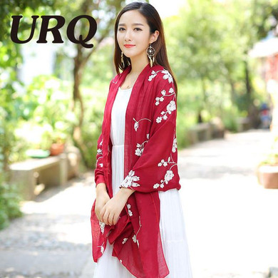 big foulard embroidered shawl scarf for women from india shawl scarves winter pashmina cotton voile scarf luxury brand 2016 new