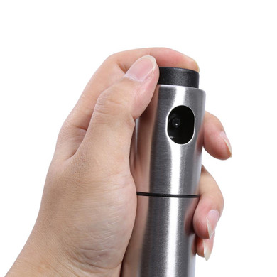 BBQ Silver Stainless Steel Olive Oil Spraying Bottle Practical Oil Injector Vinegar Sprayer Pot Cookware Kitchen Tools