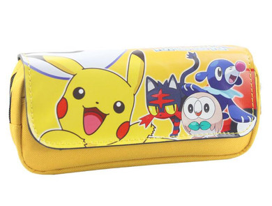 FVIP Hot Sell Game Pokemon Go Pencil Case Wallet Pokemon Eevee Pikachu Cosmetic Makeup Coin Pouch Double Zipper Pen Bag FVIP Hot Sell Game Pokemon Go Pencil Case Wallet Pokemon Eevee Pikachu Cosmetic Makeup Coin Pouch Double Zipper Pen Bag