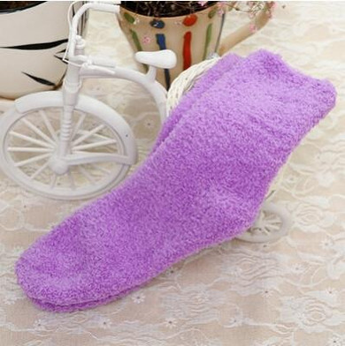 Fuzzy Socks for Women Winter Fluffy Doudou Material Thick Warm Fleece Sleep Socks