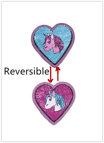 Unicorn Patches For Clothes Sew On Sequin Applique Applications Motif Embroidery Patches Sticker DIY Accessories