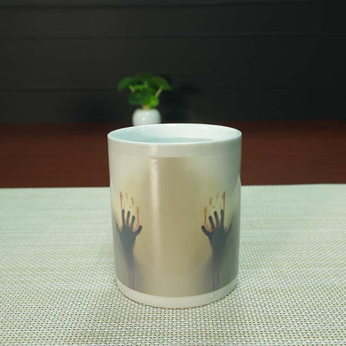 Tv Show"The Walking Dead" Mug Color Changing Heat Sensitive Ceramic Cup,Terrorist  Zombie Coffee mugs morphing tea cup