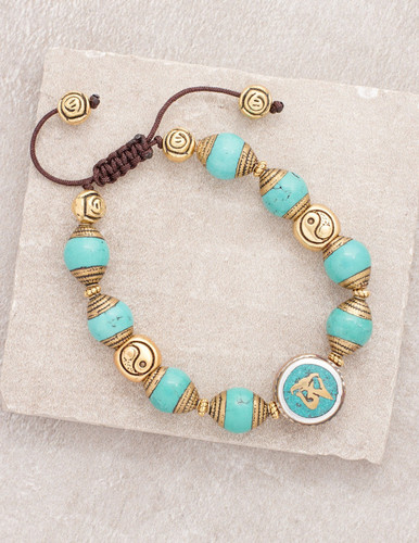 Turquoise Tibetan Om Bracelet
