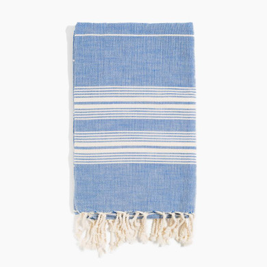 Turkish Pestemal Towel in Blue