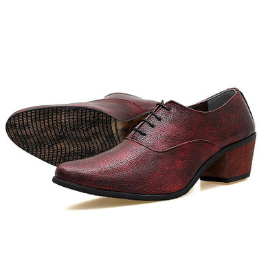Vintage Men Shoes Dress Pointed Toe Oxfords Shoes For Men Lace UP Men Dress Shoes Office