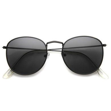 Vintage Indie Classic Round Metal Sunglasses 9976