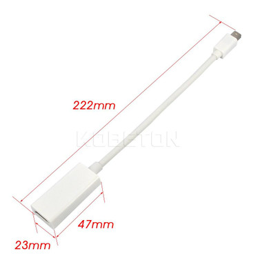 High Quality Thunderbolt Mini DisplayPort Display Port DP to HDMI Adapter Cable For Apple Mac Macbook Pro Air
