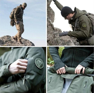 High Quality TAD Lurker Shark Skin Military Windproof Tactical Softshell Jacket Men Waterproof Army soft shell windbreaker Coat