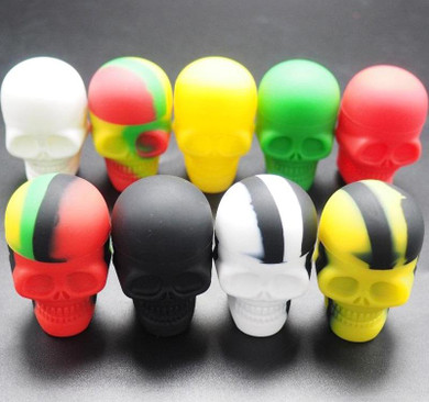 High Quality Skull Shape Wax Container Jars Box Silicone Container For Oil Crumble Honey Wax Tools Jars Dab Wax Dab Container