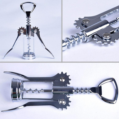 High Quality Professional Pressure Corkscrew Red Wine Opener Bar Accessories Champagne Grape Stainless Steel Wine Bottle Opener