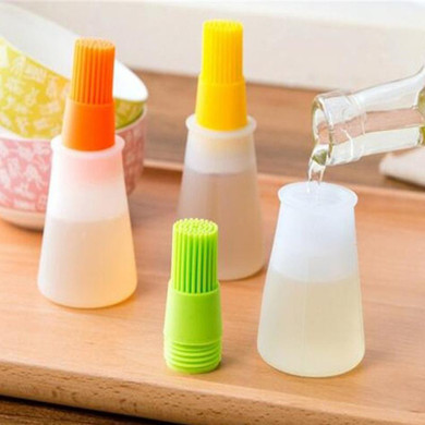 High Quality Portable Flapjack Barbecue Oil Brushes Silicone Baking Kitchen Oil Brush