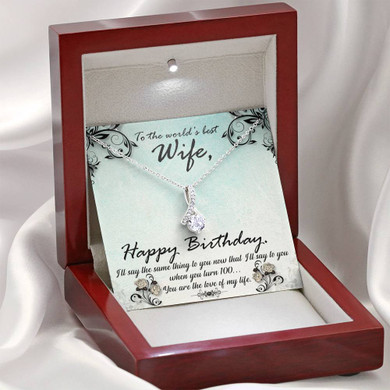 Happy Birthday To Wife - Beauty Necklace