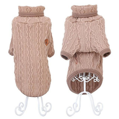 Dog Cat Knit Sweater Kitten Puppy Classic Turtleneck Sweatshirt Knitwear Pet Autumn Winter Coat Clothes Apparel 3 Colors