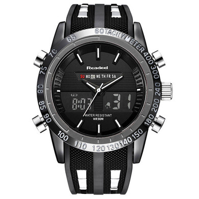 Men Sports Watches Military Wristwatch Waterproof LED Digital Quartz reloj hombre