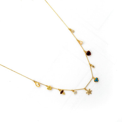 SNOWFLAKE CHARM NECKLACE