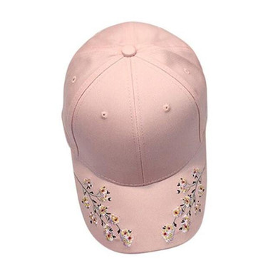 Snapback 2017 Baseball Cap Women Flower Embroidery Cotton Baseball Cap Snapback Caps casual summer Hats Gorras Mujer Casquette#5