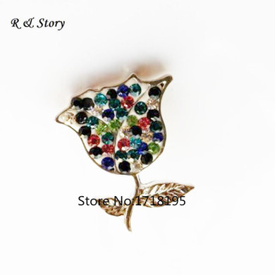 Snap Jewelry Christmas Rose Flower Silver Plating Custom Snap Button Fashion 2017