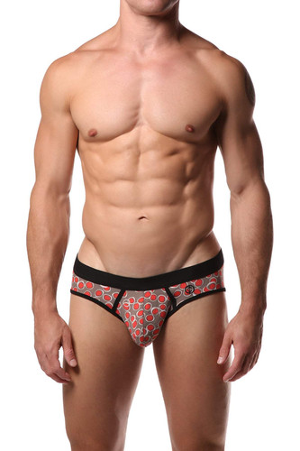 JustinCase Orange Pebble Brief