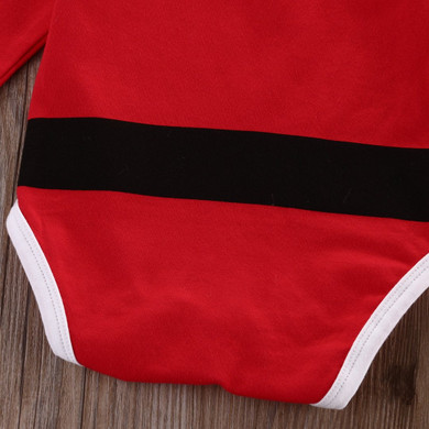 0-18M Cute Santa Claus Newborn Clothing Baby Rompers Bib Cotton Baby Boy Girl Clothes Set Jumpsuit Outfit Pajama Sets