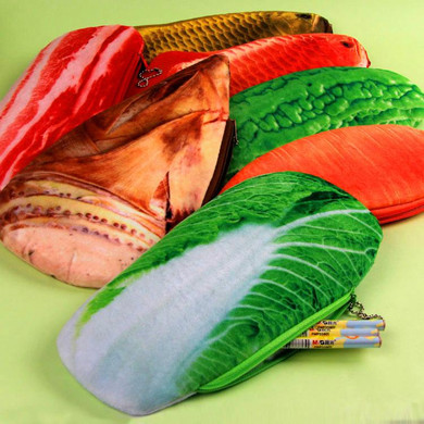 (1pcs/sell) Vegetables Womens Travel Cosmetic Bags High Quality Makeup Bag Make Up Bag Neceser Luxury Brand Famous Brands